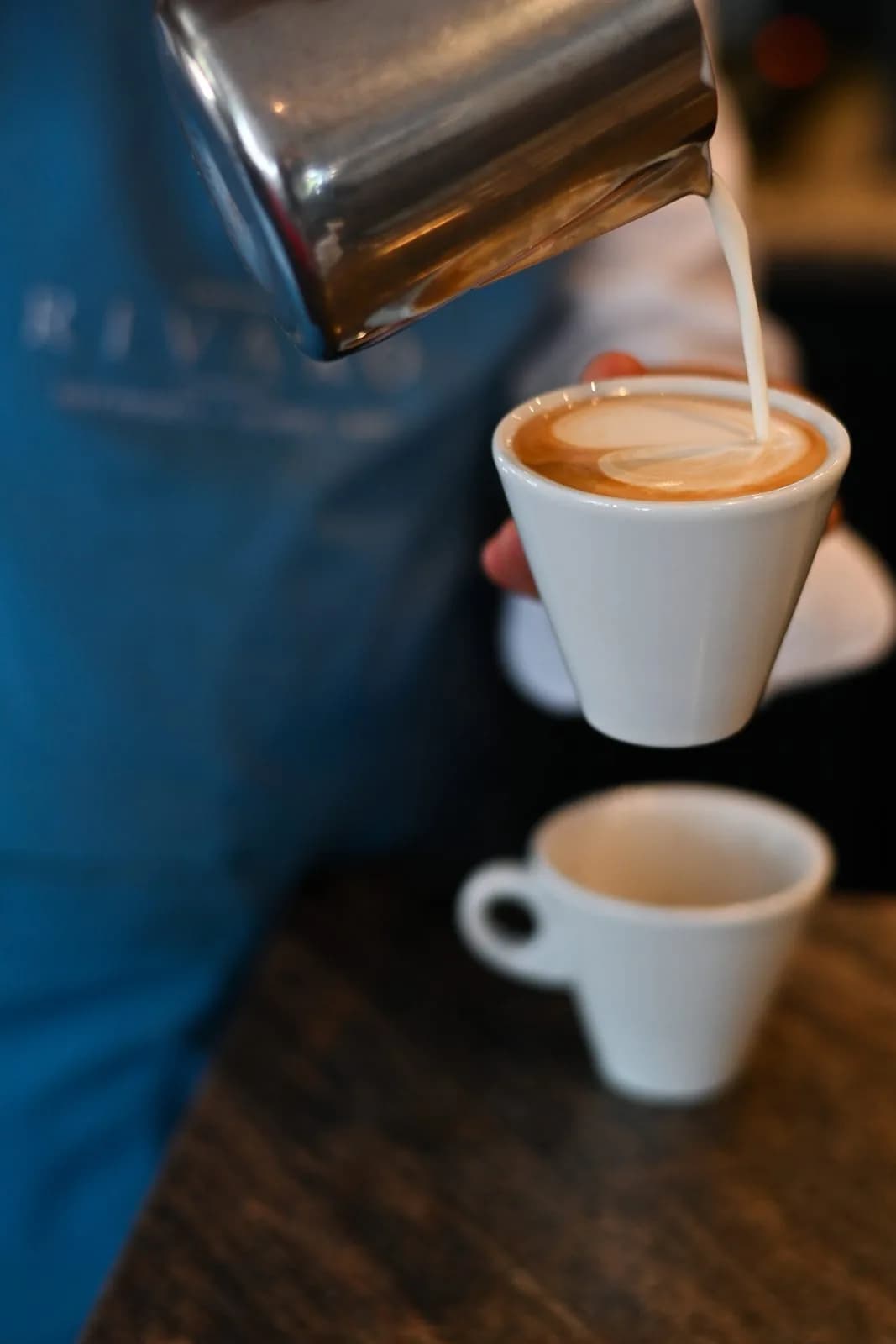 Cappuccino, poured