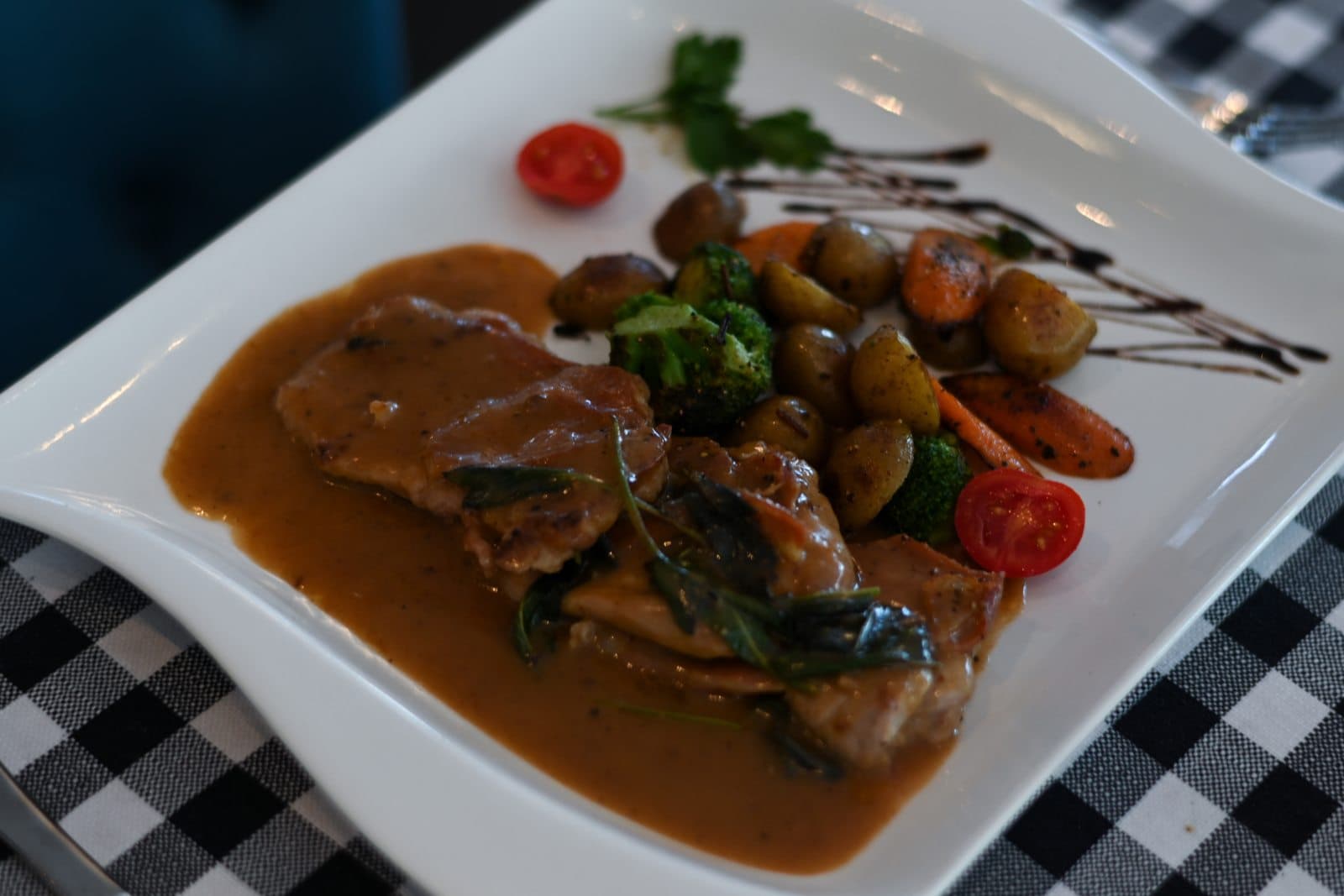 Veal scaloppine — a Rivaro lunch